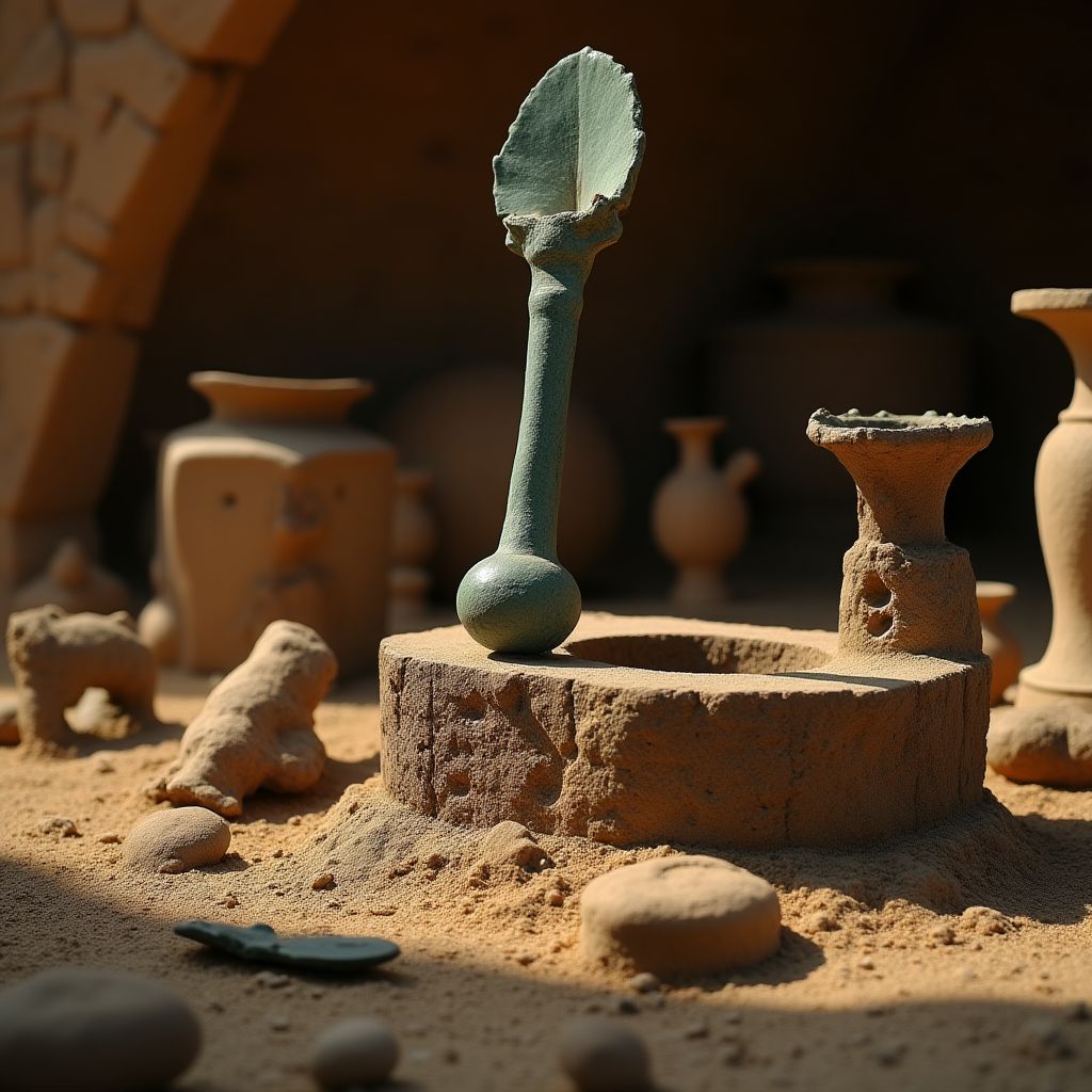 Ancient metallurgy tools and artifacts