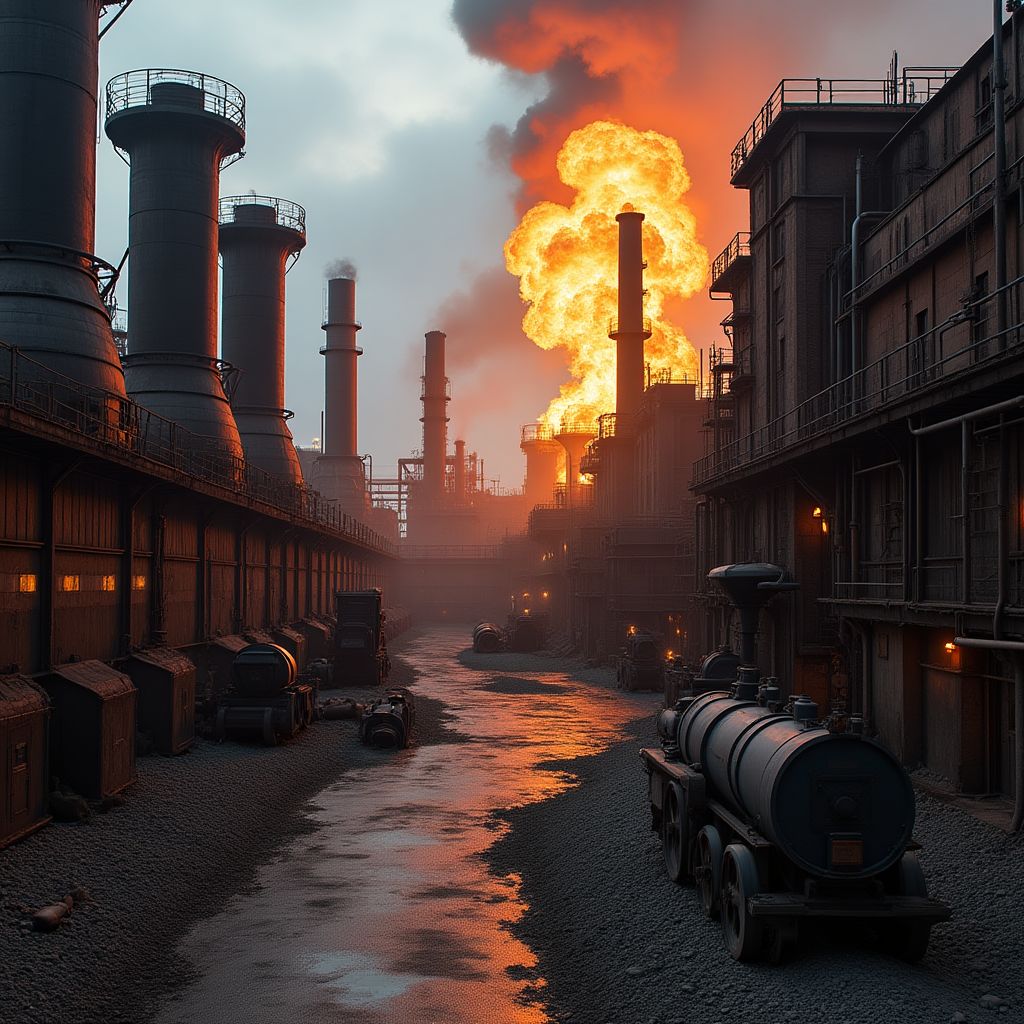 Industrial era metal production