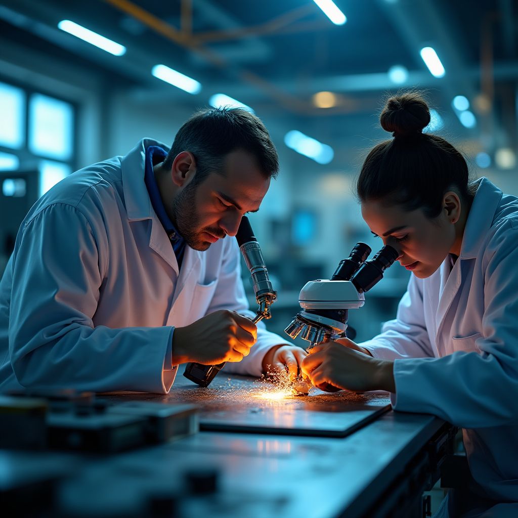 Modern metallurgy process visualization